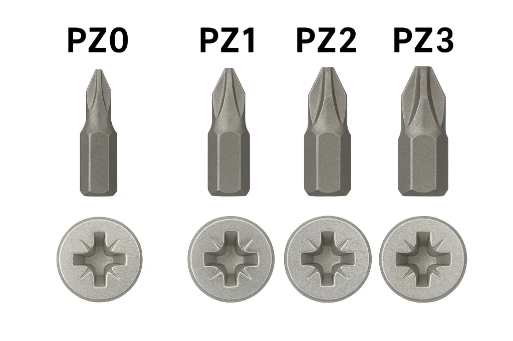 Pozidriv Bits en Schroeven Set.webp