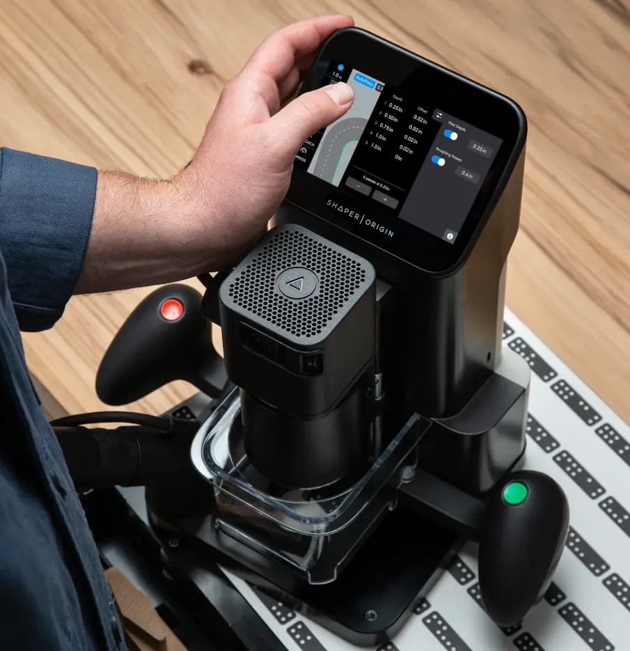 Shaper origin instellen