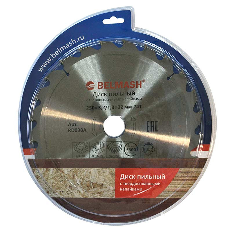 Belmash Lame de scie 250x30x3,2x24T