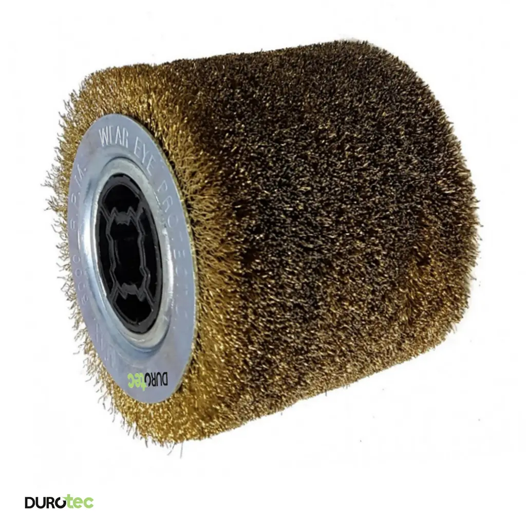 Durotec "DuroMess" messing staalborstel 120x100mm