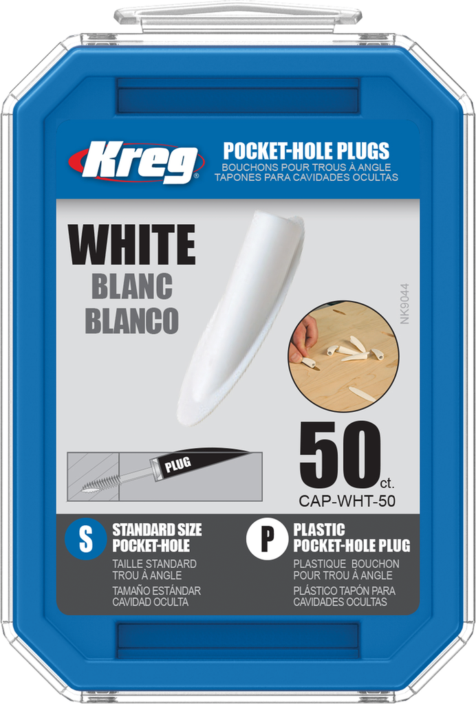 Kreg White Plastic Standard Poket-Hole Plug