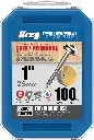 Vis à trous de poche Kreg 25 mm Revêtu de Zinc Maxi-Loc, Filetage épai, 100