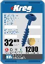 Kreg Pocket-Hole schroeven 32 mm, Blue-Kote™, Maxi-Loc, Grof, 1200 stuk