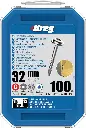 Kreg Pocket-Hole Screws 32, Stainless Steel, Maxi-Loc, Coarse Thread, 100 piece