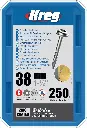 Kreg Pocket-Hole Screws 38 mm, Zinc Coated, Maxi-Loc, Coarse Thread, 250 piece