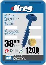 Kreg Pocket-Hole schroeven 38 mm, Zinc Coated, Maxi-Loc, Grof, 1200 stuk