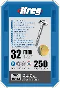 Kreg Pocket-Hole Screws 32 mm, Zinc Coated, Maxi-Loc, Fine Thread, 250 piece