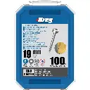 Vis à trous de poche Kreg Revêtu de Zinc Pan-Head, Filetage fin, 100