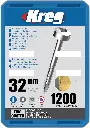 Kreg Pocket-Hole Screws 32 mm, Zinc Coated, Pan-Head, Fine Thread, 1200 piece