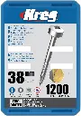 Kreg Pocket-Hole Screws 38 mm, Zinc Coated, Pan-Head, Fine Thread, 1200 piece