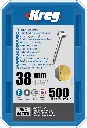 Kreg Pocket-Hole Screws 38 mm, Zinc Coated, Pan-Head, Fine Thread, 500 piece