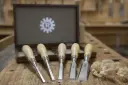 Set of bevel edge chisels, RICHTER 1/4"-3/8"-1/2"-3/4"-1"