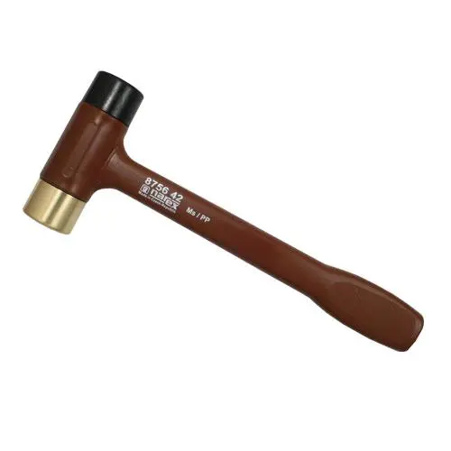 Marteau avec tête en laiton et plastique 290 mm