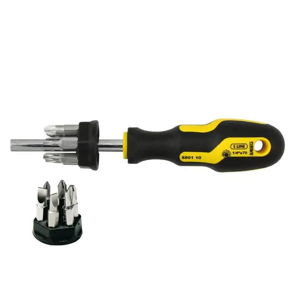 Tournevis magnétique avec embouts, S LINE PROFI