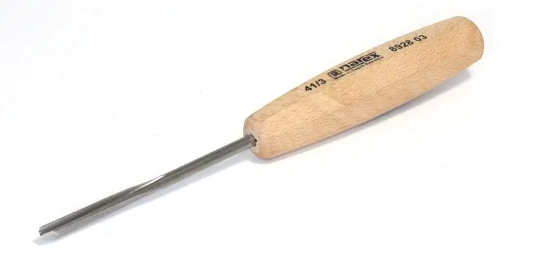Gouge en V droite 60°, WOOD LINE STANDARD 03 x 90 mm