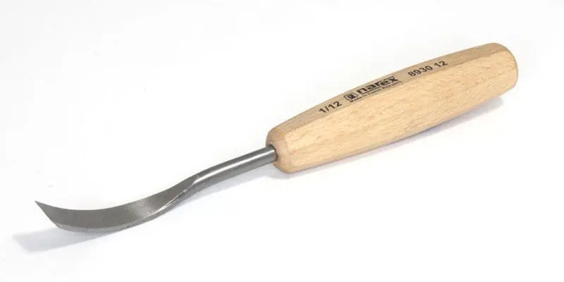Rechte houtsnijbeitel, gebogen, WOOD LINE STANDARD 12 x 90 mm
