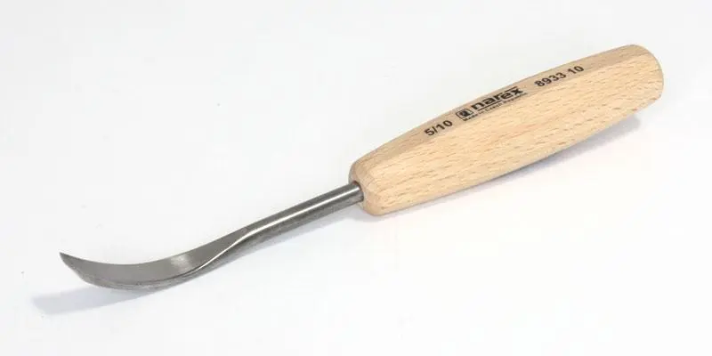 Carving gouge, bent, WOOD LINE STANDARD 10 x 90 mm