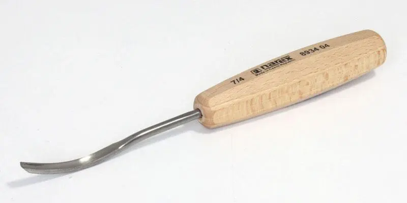 Gouge à bois, courbé, WOOD LINE STANDARD 04 x 90 mm