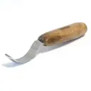 Couteau à sculpter pour cuillère, peu profond droit 185 mm