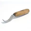Couteau à sculpter pour cuillère, peu profond gauche 185 mm