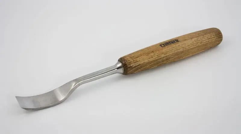 Bent carving chisel profile 1, PROFI 20 mm