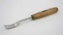 Bent carving chisel profile 1, PROFI 20 mm