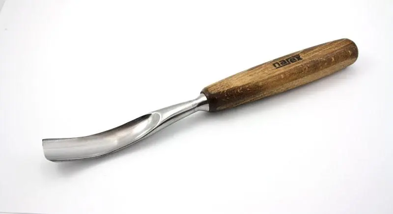 Bent carving chisel profile 7, PROFI 20 mm
