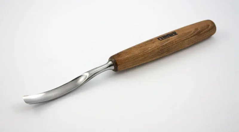 Bent carving chisel profile 8, PROFI 12 mm