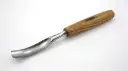 Bent carving chisel profile 8, PROFI 20 mm