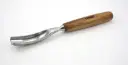 Bent carving chisel profile 9, PROFI 20 mm