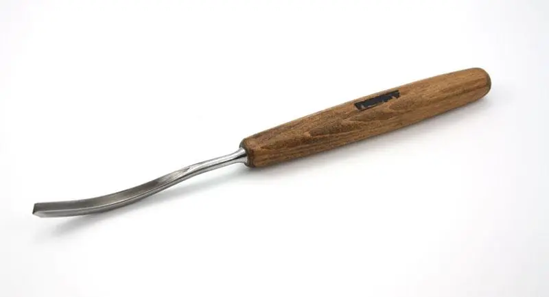 Bent carving chisel profile 49, PROFI 4 mm