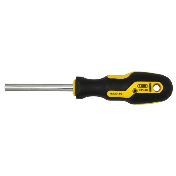 Magnetische schroevendraaier voor bits, S LINE PROFI 1/4" x 70 mm