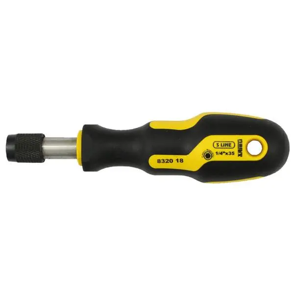 Magnetische schroevendraaier voor bits s pojistkou, S LINE PROFI 1/4" x 35 mm