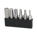 Set van zeskantbits 1/4" in een houder 6 stuks