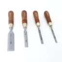 Set of bevel edge chisels PREMIUM, WOOD LINE PLUS 8-10-16-32
