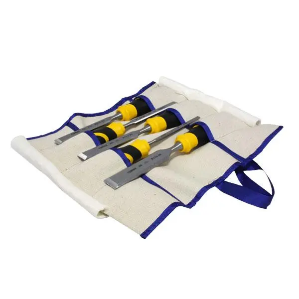 Set of bevel edge chisels, SUPER 2009 in tool roll 6-12-16-20-26