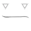 Riffler rasp, type 4 180 mm