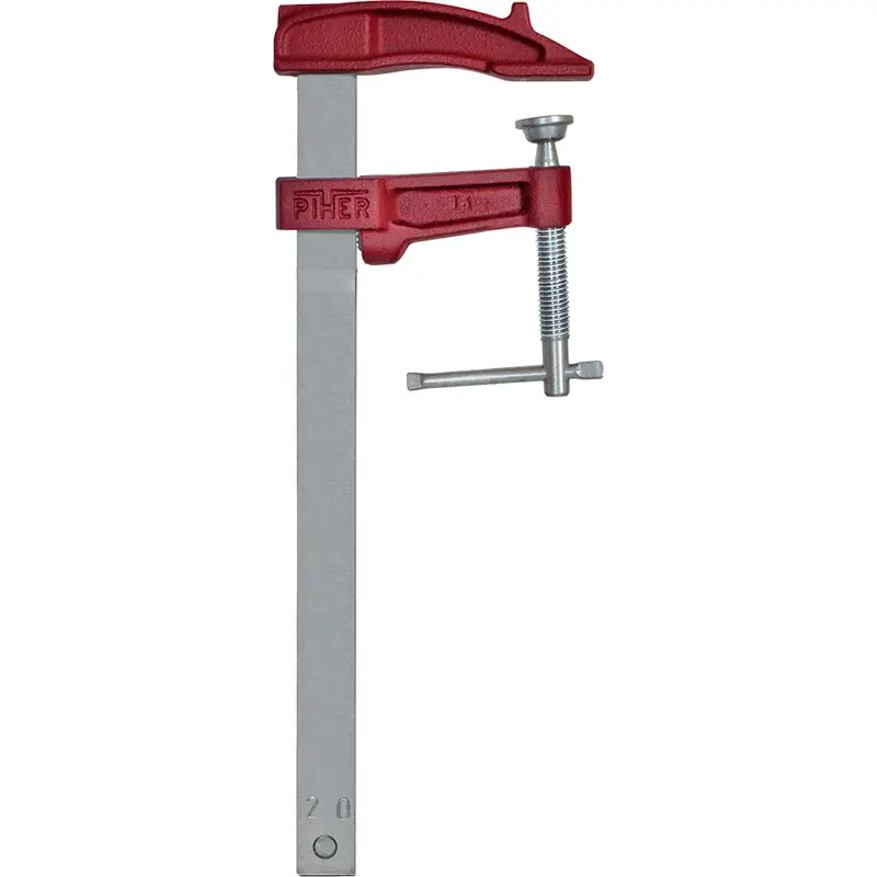 PIHER Gietijzeren klem  M-25 cm Bar:18x7 mm Spandiepte:7 cm