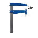 PIHER Gietijzeren klem S-80cm Bar:40x10 mm Spandiepte:22 cm