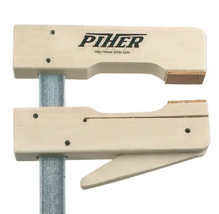 PIHER Houten klemmen 20cm, Spandiepte: 15 cm
