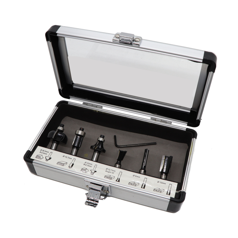 Coffret 6 mèches de défonceuse queue 8mm