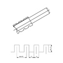 Virutex CARBIDE STRAIGHT DOVETAILING BIT D.12