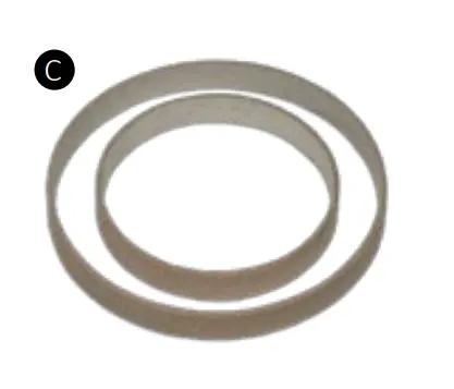 Virutex Kartonnen ringen 85mm 25 st.