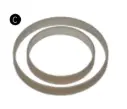 Virutex Kartonnen ringen 85mm 25 st.