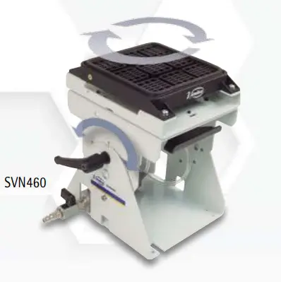 Virutex SVN460 kantelbare en draaibare vacuümtafel