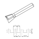 Virutex CARBIDE DOVETAILING BIT D.15