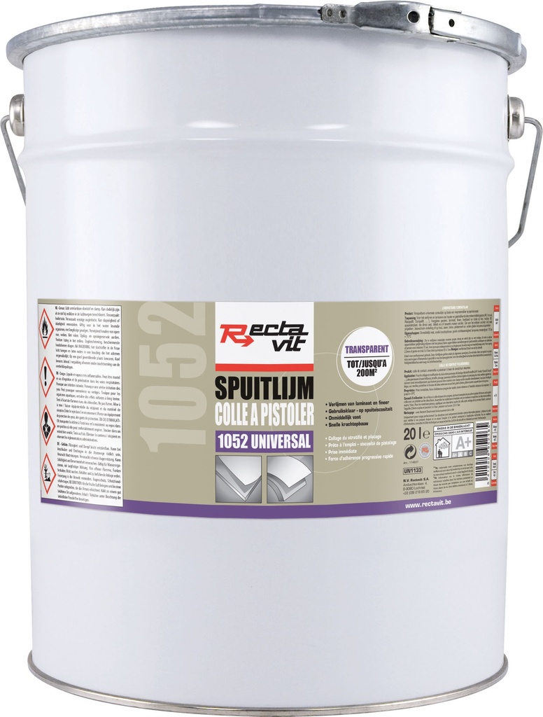 Colles de contact 1052 Universal Transparent 20L