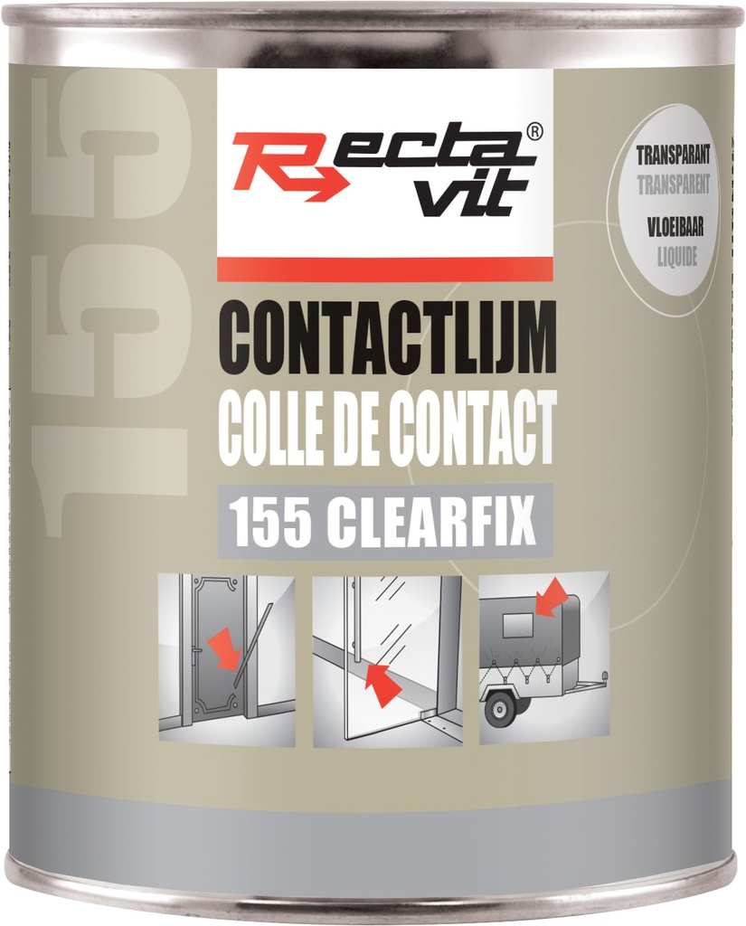 Colles de contact 155 ClearFix Transparent 0,75L