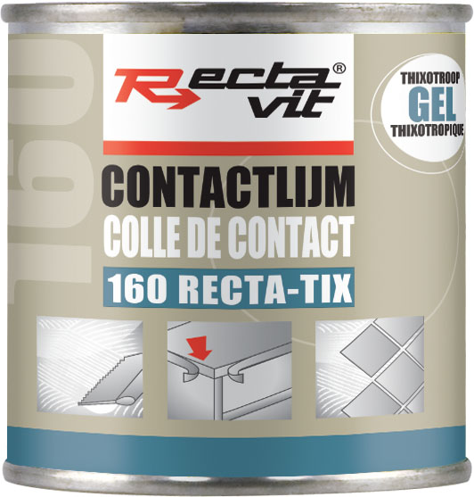 Colles de contact 160 RectaTix Gel Beige/Jaune 0,25L
