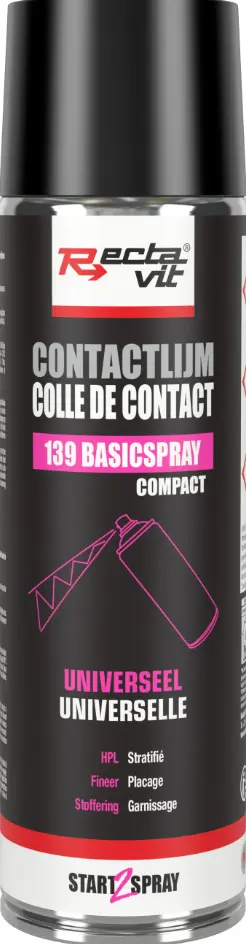 Spuitlijm Aerosol BasicSpray Compact Transparant 0,5L